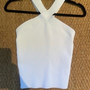 Aritzia - Babaton Sculpt Knit Criss Cross Cropped Tank